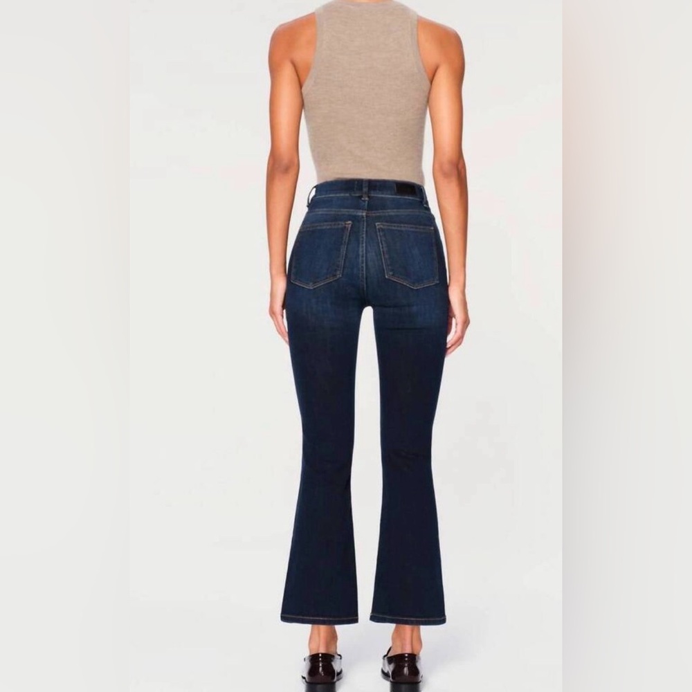 DL1961 Bridget Boot High Rise Instasculpt Crop in Thunderbird Jeans